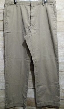 Banana republic Dawson tan khaki flat front pants